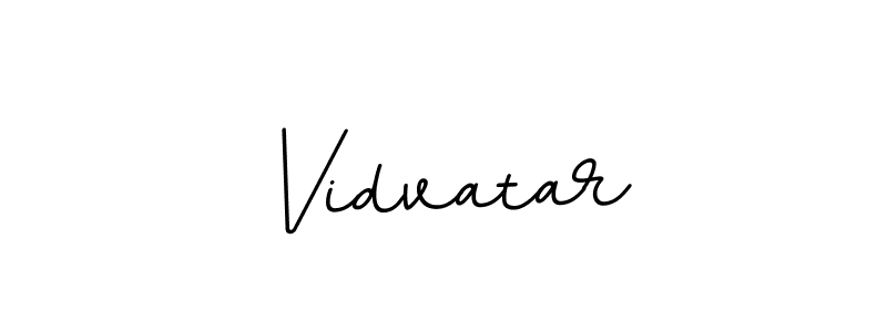 Use a signature maker to create a handwritten signature online. With this signature software, you can design (BallpointsItalic-DORy9) your own signature for name Vidvatar. Vidvatar signature style 11 images and pictures png