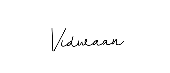 Use a signature maker to create a handwritten signature online. With this signature software, you can design (BallpointsItalic-DORy9) your own signature for name Vidwaan. Vidwaan signature style 11 images and pictures png