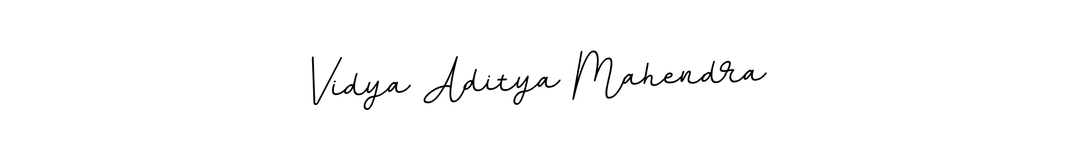Create a beautiful signature design for name Vidya Aditya Mahendra. With this signature (BallpointsItalic-DORy9) fonts, you can make a handwritten signature for free. Vidya Aditya Mahendra signature style 11 images and pictures png