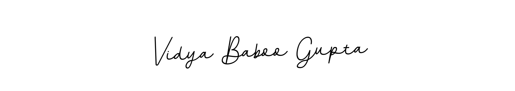 Vidya Baboo Gupta stylish signature style. Best Handwritten Sign (BallpointsItalic-DORy9) for my name. Handwritten Signature Collection Ideas for my name Vidya Baboo Gupta. Vidya Baboo Gupta signature style 11 images and pictures png
