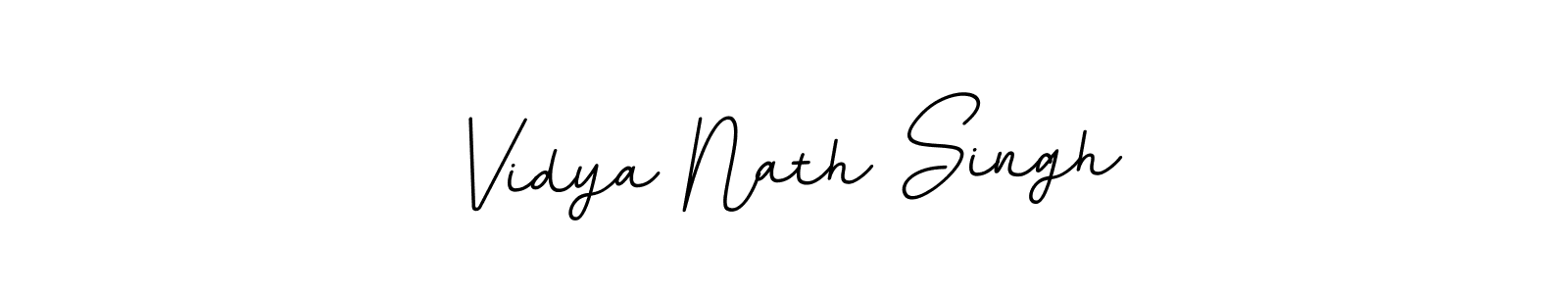 Design your own signature with our free online signature maker. With this signature software, you can create a handwritten (BallpointsItalic-DORy9) signature for name Vidya Nath Singh. Vidya Nath Singh signature style 11 images and pictures png