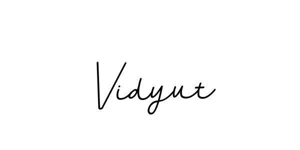 Use a signature maker to create a handwritten signature online. With this signature software, you can design (BallpointsItalic-DORy9) your own signature for name Vidyut. Vidyut signature style 11 images and pictures png