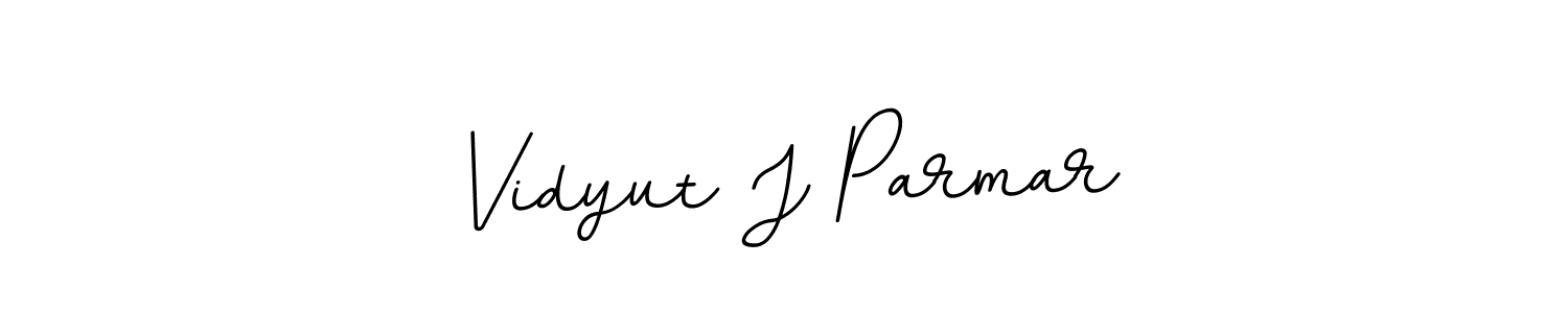 Make a beautiful signature design for name Vidyut J Parmar. Use this online signature maker to create a handwritten signature for free. Vidyut J Parmar signature style 11 images and pictures png