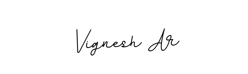 Use a signature maker to create a handwritten signature online. With this signature software, you can design (BallpointsItalic-DORy9) your own signature for name Vignesh Ar. Vignesh Ar signature style 11 images and pictures png