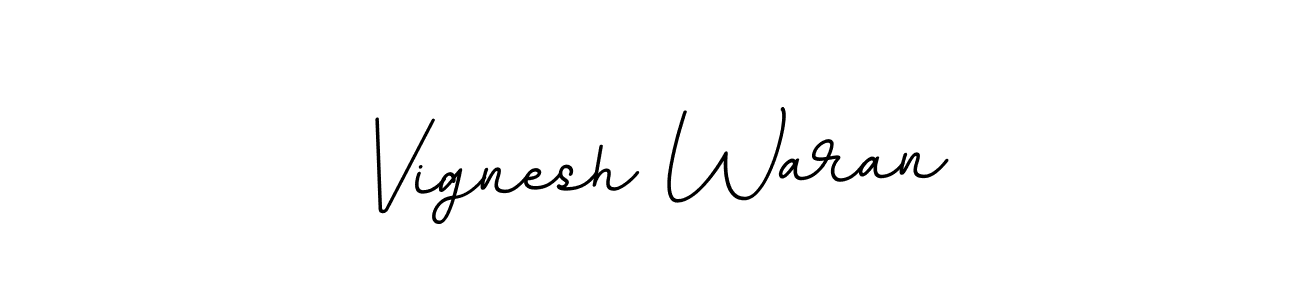 Make a beautiful signature design for name Vignesh Waran. With this signature (BallpointsItalic-DORy9) style, you can create a handwritten signature for free. Vignesh Waran signature style 11 images and pictures png