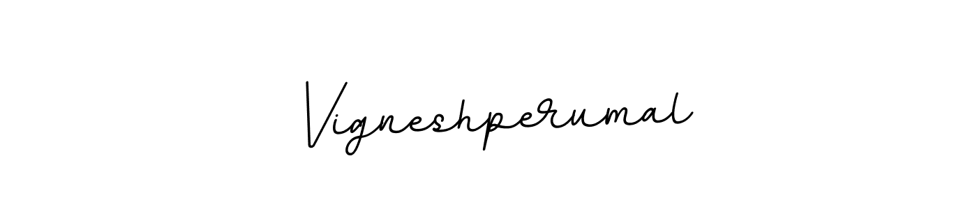 It looks lik you need a new signature style for name Vigneshperumal. Design unique handwritten (BallpointsItalic-DORy9) signature with our free signature maker in just a few clicks. Vigneshperumal signature style 11 images and pictures png