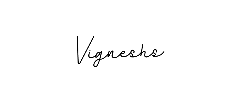 Vigneshs stylish signature style. Best Handwritten Sign (BallpointsItalic-DORy9) for my name. Handwritten Signature Collection Ideas for my name Vigneshs. Vigneshs signature style 11 images and pictures png