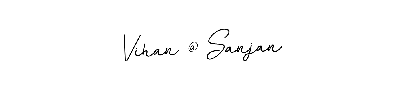 How to make Vihan @ Sanjan signature? BallpointsItalic-DORy9 is a professional autograph style. Create handwritten signature for Vihan @ Sanjan name. Vihan @ Sanjan signature style 11 images and pictures png