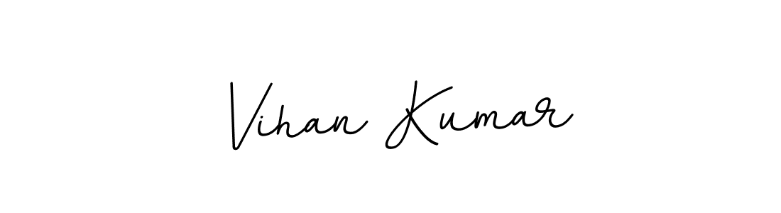 Make a beautiful signature design for name Vihan Kumar. With this signature (BallpointsItalic-DORy9) style, you can create a handwritten signature for free. Vihan Kumar signature style 11 images and pictures png