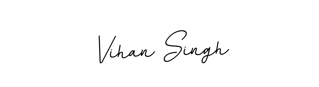 Use a signature maker to create a handwritten signature online. With this signature software, you can design (BallpointsItalic-DORy9) your own signature for name Vihan Singh. Vihan Singh signature style 11 images and pictures png