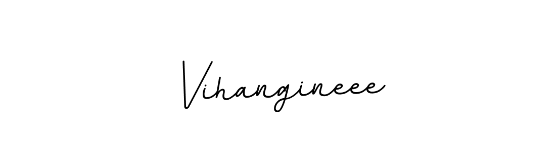 How to make Vihangineee name signature. Use BallpointsItalic-DORy9 style for creating short signs online. This is the latest handwritten sign. Vihangineee signature style 11 images and pictures png