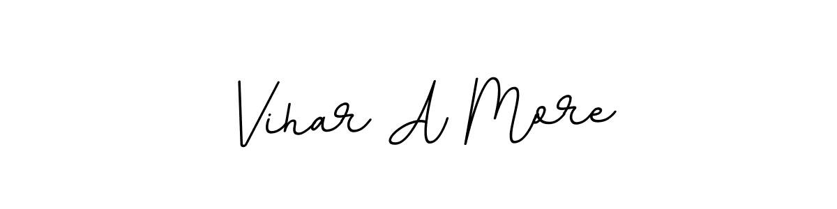 It looks lik you need a new signature style for name Vihar A More. Design unique handwritten (BallpointsItalic-DORy9) signature with our free signature maker in just a few clicks. Vihar A More signature style 11 images and pictures png