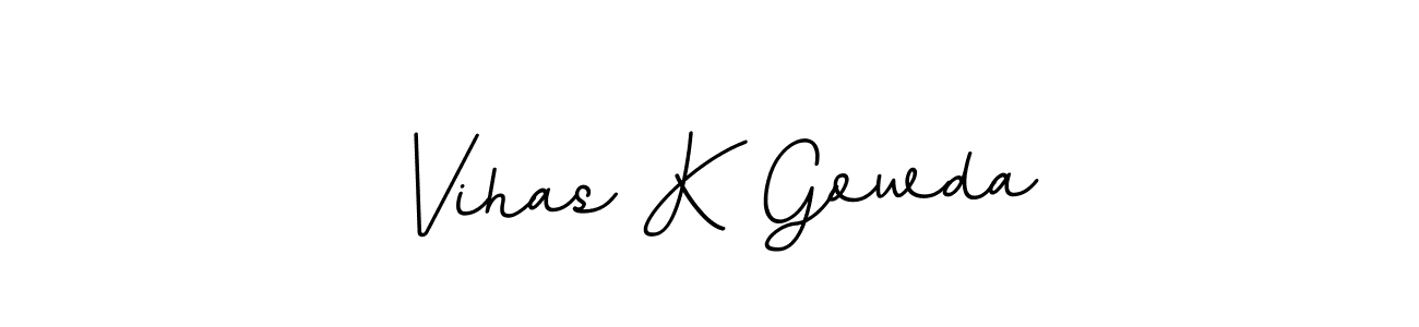 Also we have Vihas K Gowda name is the best signature style. Create professional handwritten signature collection using BallpointsItalic-DORy9 autograph style. Vihas K Gowda signature style 11 images and pictures png