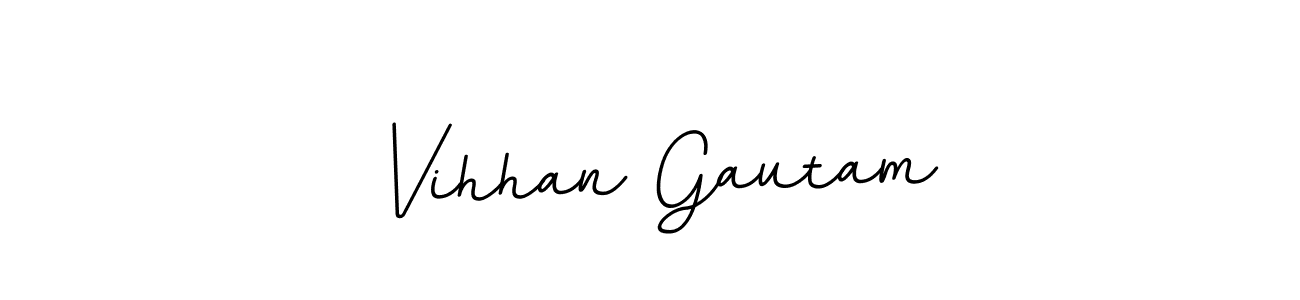 if you are searching for the best signature style for your name Vihhan Gautam. so please give up your signature search. here we have designed multiple signature styles  using BallpointsItalic-DORy9. Vihhan Gautam signature style 11 images and pictures png