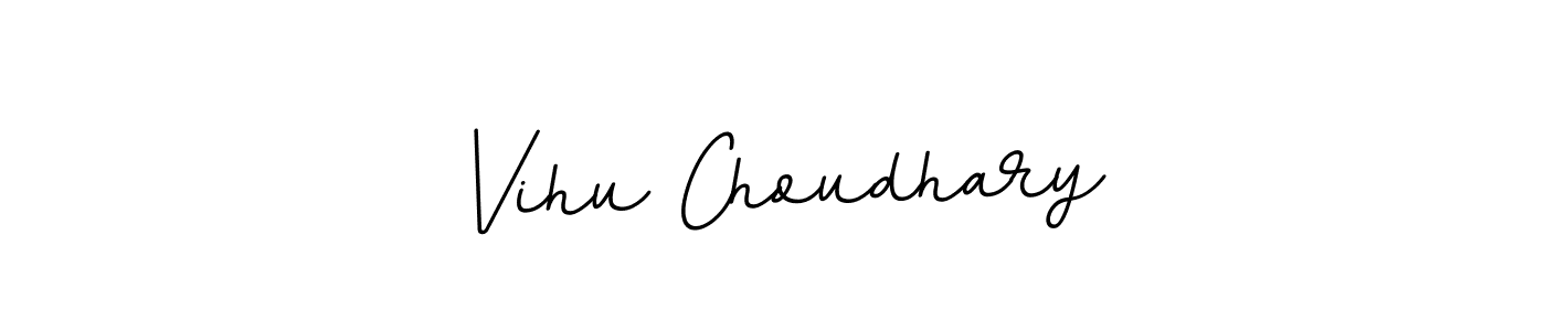 Create a beautiful signature design for name Vihu Choudhary. With this signature (BallpointsItalic-DORy9) fonts, you can make a handwritten signature for free. Vihu Choudhary signature style 11 images and pictures png