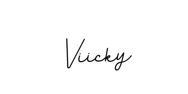 You should practise on your own different ways (BallpointsItalic-DORy9) to write your name (Viicky) in signature. don't let someone else do it for you. Viicky signature style 11 images and pictures png
