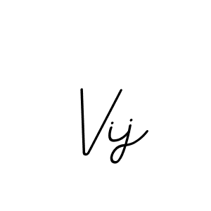 Create a beautiful signature design for name Vij. With this signature (BallpointsItalic-DORy9) fonts, you can make a handwritten signature for free. Vij signature style 11 images and pictures png