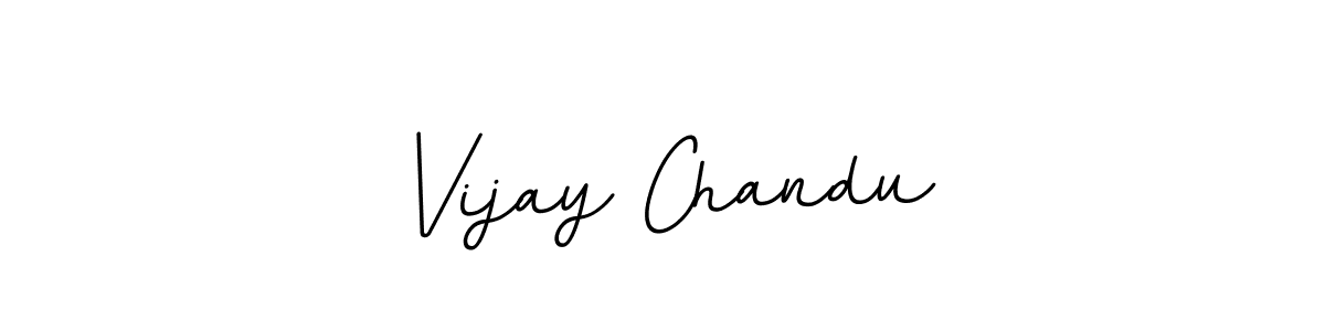 Use a signature maker to create a handwritten signature online. With this signature software, you can design (BallpointsItalic-DORy9) your own signature for name Vijay Chandu. Vijay Chandu signature style 11 images and pictures png