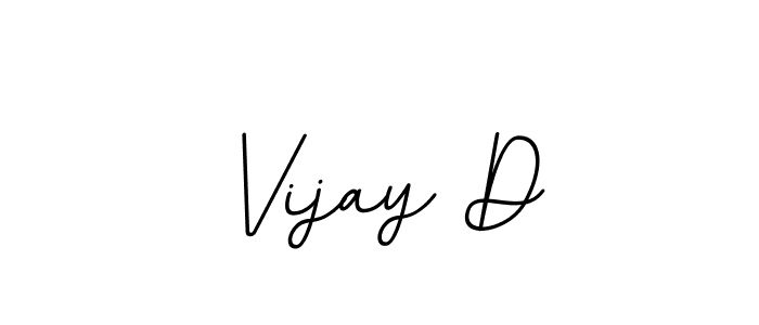 Vijay D stylish signature style. Best Handwritten Sign (BallpointsItalic-DORy9) for my name. Handwritten Signature Collection Ideas for my name Vijay D. Vijay D signature style 11 images and pictures png