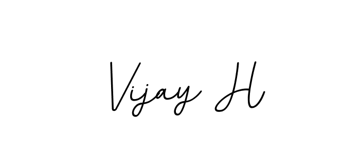 How to make Vijay H name signature. Use BallpointsItalic-DORy9 style for creating short signs online. This is the latest handwritten sign. Vijay H signature style 11 images and pictures png