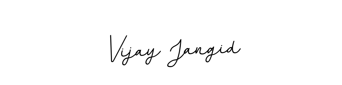 Make a beautiful signature design for name Vijay Jangid. With this signature (BallpointsItalic-DORy9) style, you can create a handwritten signature for free. Vijay Jangid signature style 11 images and pictures png