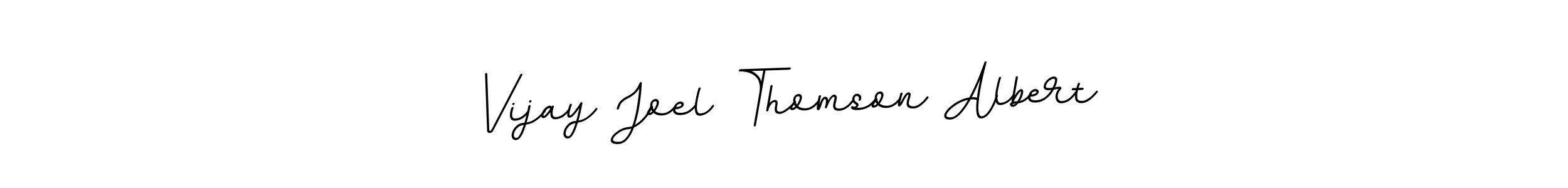 Create a beautiful signature design for name Vijay Joel Thomson Albert. With this signature (BallpointsItalic-DORy9) fonts, you can make a handwritten signature for free. Vijay Joel Thomson Albert signature style 11 images and pictures png