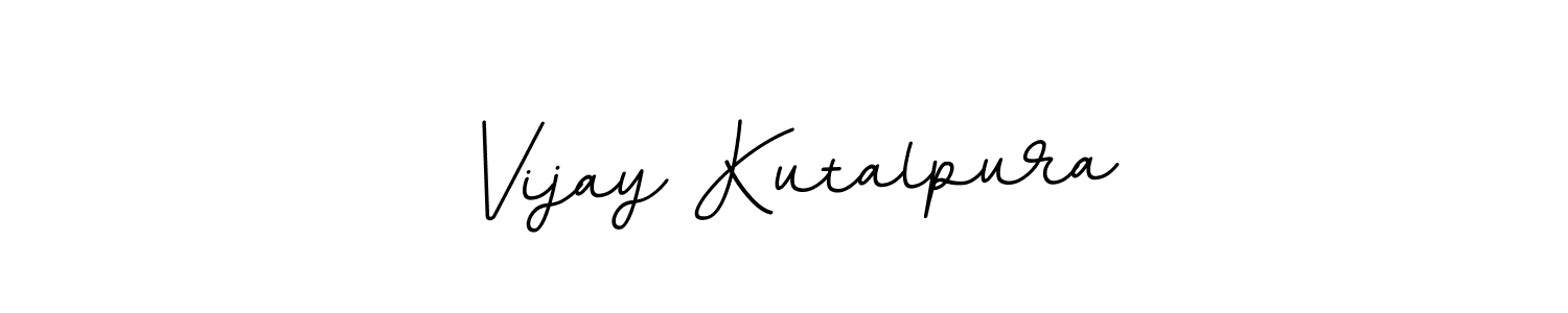 Create a beautiful signature design for name Vijay Kutalpura. With this signature (BallpointsItalic-DORy9) fonts, you can make a handwritten signature for free. Vijay Kutalpura signature style 11 images and pictures png