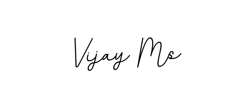 Make a beautiful signature design for name Vijay Ms. With this signature (BallpointsItalic-DORy9) style, you can create a handwritten signature for free. Vijay Ms signature style 11 images and pictures png