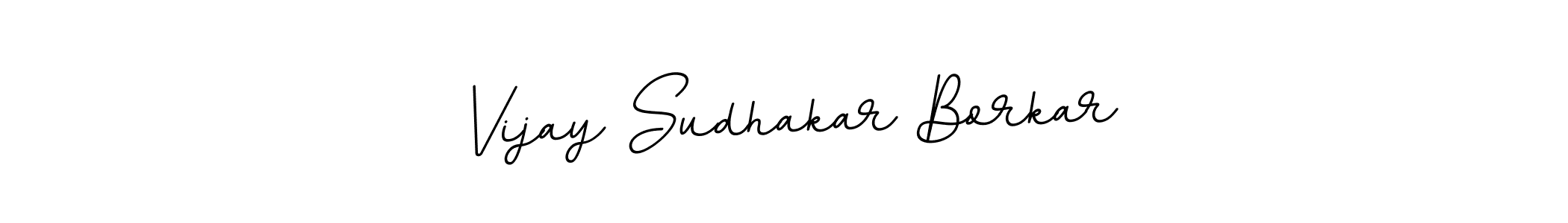 Use a signature maker to create a handwritten signature online. With this signature software, you can design (BallpointsItalic-DORy9) your own signature for name Vijay Sudhakar Borkar. Vijay Sudhakar Borkar signature style 11 images and pictures png