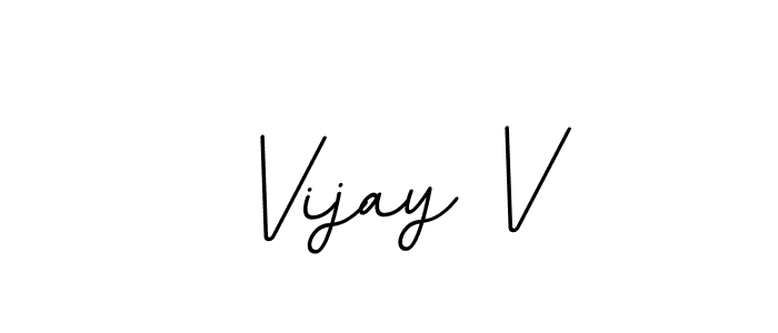 Vijay V stylish signature style. Best Handwritten Sign (BallpointsItalic-DORy9) for my name. Handwritten Signature Collection Ideas for my name Vijay V. Vijay V signature style 11 images and pictures png
