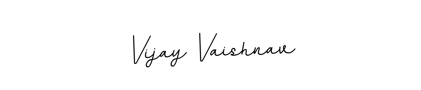 Make a beautiful signature design for name Vijay Vaishnav. With this signature (BallpointsItalic-DORy9) style, you can create a handwritten signature for free. Vijay Vaishnav signature style 11 images and pictures png