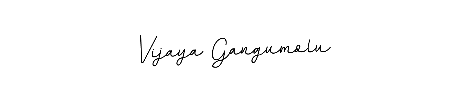 How to make Vijaya Gangumolu name signature. Use BallpointsItalic-DORy9 style for creating short signs online. This is the latest handwritten sign. Vijaya Gangumolu signature style 11 images and pictures png
