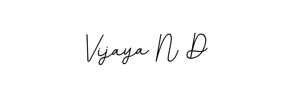 The best way (BallpointsItalic-DORy9) to make a short signature is to pick only two or three words in your name. The name Vijaya N D include a total of six letters. For converting this name. Vijaya N D signature style 11 images and pictures png