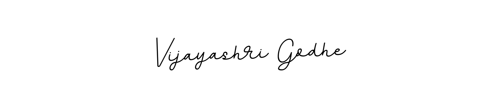 if you are searching for the best signature style for your name Vijayashri Godhe. so please give up your signature search. here we have designed multiple signature styles  using BallpointsItalic-DORy9. Vijayashri Godhe signature style 11 images and pictures png