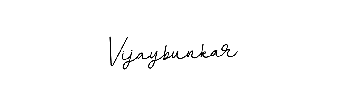 Make a beautiful signature design for name Vijaybunkar. With this signature (BallpointsItalic-DORy9) style, you can create a handwritten signature for free. Vijaybunkar signature style 11 images and pictures png