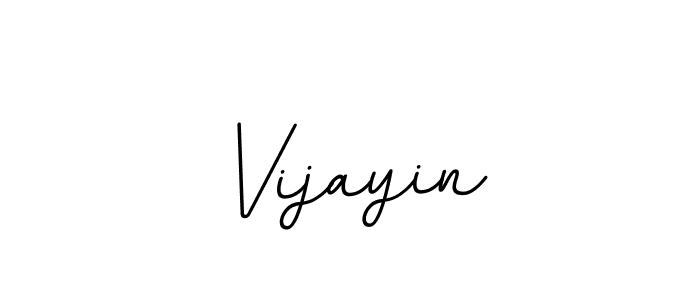 Use a signature maker to create a handwritten signature online. With this signature software, you can design (BallpointsItalic-DORy9) your own signature for name Vijayin. Vijayin signature style 11 images and pictures png