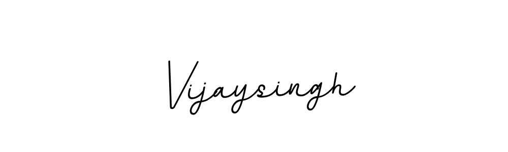 Design your own signature with our free online signature maker. With this signature software, you can create a handwritten (BallpointsItalic-DORy9) signature for name Vijaysingh. Vijaysingh signature style 11 images and pictures png