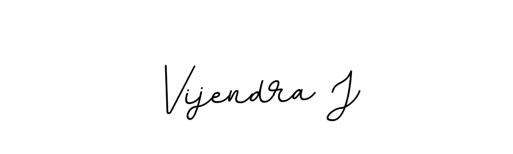 The best way (BallpointsItalic-DORy9) to make a short signature is to pick only two or three words in your name. The name Vijendra J include a total of six letters. For converting this name. Vijendra J signature style 11 images and pictures png