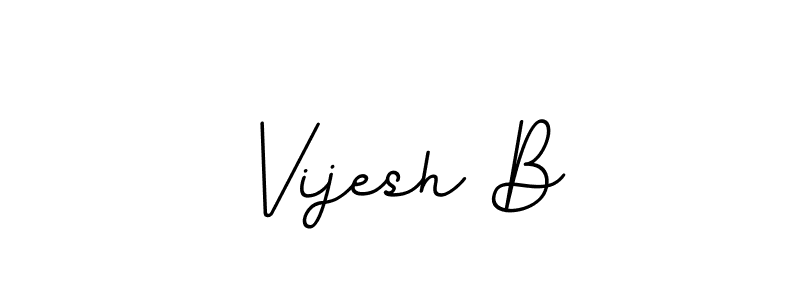 It looks lik you need a new signature style for name Vijesh B. Design unique handwritten (BallpointsItalic-DORy9) signature with our free signature maker in just a few clicks. Vijesh B signature style 11 images and pictures png