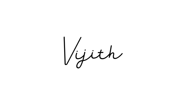 Create a beautiful signature design for name Vijith. With this signature (BallpointsItalic-DORy9) fonts, you can make a handwritten signature for free. Vijith signature style 11 images and pictures png