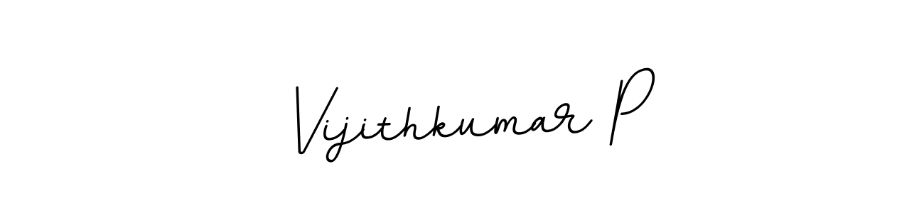 BallpointsItalic-DORy9 is a professional signature style that is perfect for those who want to add a touch of class to their signature. It is also a great choice for those who want to make their signature more unique. Get Vijithkumar P name to fancy signature for free. Vijithkumar P signature style 11 images and pictures png