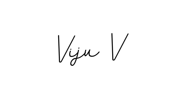 Make a beautiful signature design for name Viju V. With this signature (BallpointsItalic-DORy9) style, you can create a handwritten signature for free. Viju V signature style 11 images and pictures png