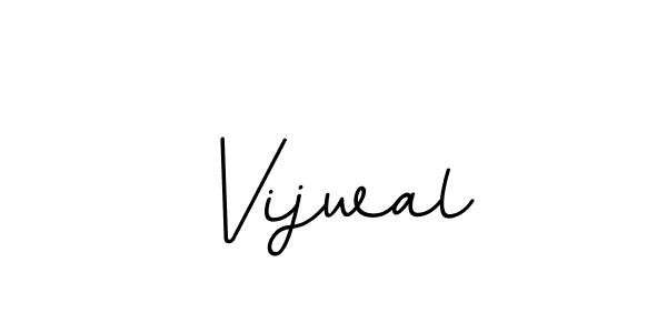 How to make Vijwal name signature. Use BallpointsItalic-DORy9 style for creating short signs online. This is the latest handwritten sign. Vijwal signature style 11 images and pictures png