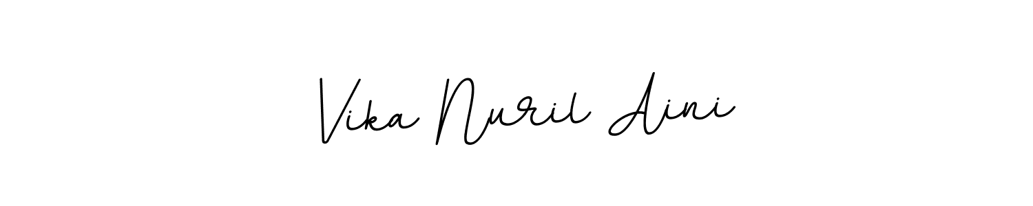 Make a short Vika Nuril Aini signature style. Manage your documents anywhere anytime using BallpointsItalic-DORy9. Create and add eSignatures, submit forms, share and send files easily. Vika Nuril Aini signature style 11 images and pictures png