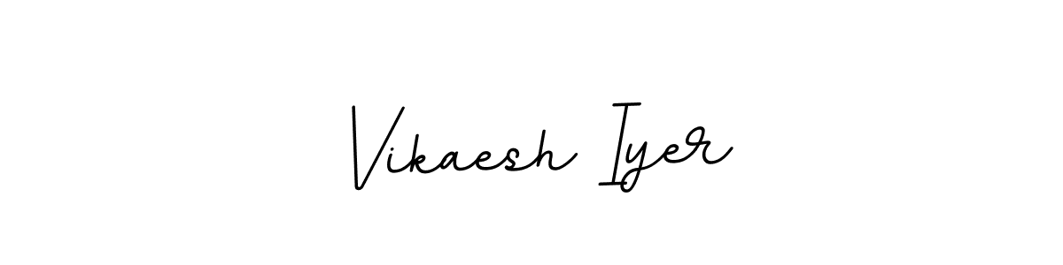 Make a beautiful signature design for name Vikaesh Iyer. With this signature (BallpointsItalic-DORy9) style, you can create a handwritten signature for free. Vikaesh Iyer signature style 11 images and pictures png