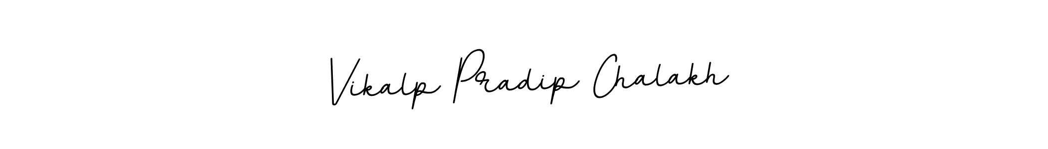 Design your own signature with our free online signature maker. With this signature software, you can create a handwritten (BallpointsItalic-DORy9) signature for name Vikalp Pradip Chalakh. Vikalp Pradip Chalakh signature style 11 images and pictures png