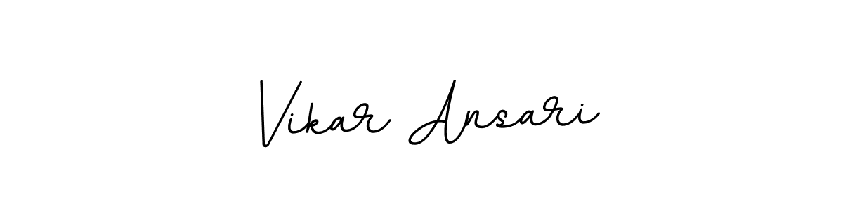 You should practise on your own different ways (BallpointsItalic-DORy9) to write your name (Vikar Ansari) in signature. don't let someone else do it for you. Vikar Ansari signature style 11 images and pictures png