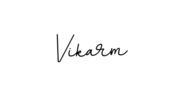 It looks lik you need a new signature style for name Vikarm. Design unique handwritten (BallpointsItalic-DORy9) signature with our free signature maker in just a few clicks. Vikarm signature style 11 images and pictures png