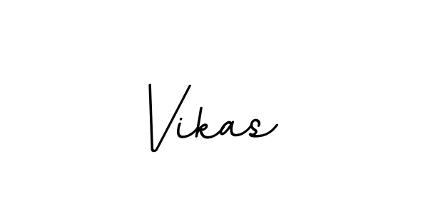 The best way (BallpointsItalic-DORy9) to make a short signature is to pick only two or three words in your name. The name Vikas  include a total of six letters. For converting this name. Vikas  signature style 11 images and pictures png