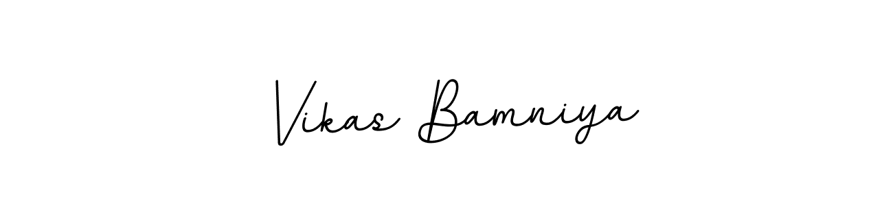 It looks lik you need a new signature style for name Vikas Bamniya. Design unique handwritten (BallpointsItalic-DORy9) signature with our free signature maker in just a few clicks. Vikas Bamniya signature style 11 images and pictures png
